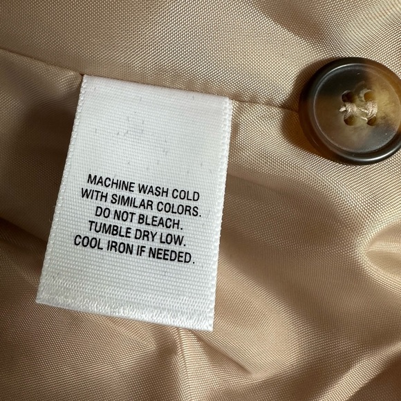 EUC Women's Apostrophe Tan Lightweight Jacket Blazer SZ 4 Petite - Picture 4 of 4